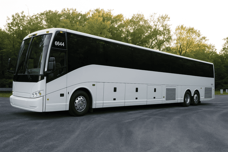 exterior of Flagstaff Minibus Company coach bus