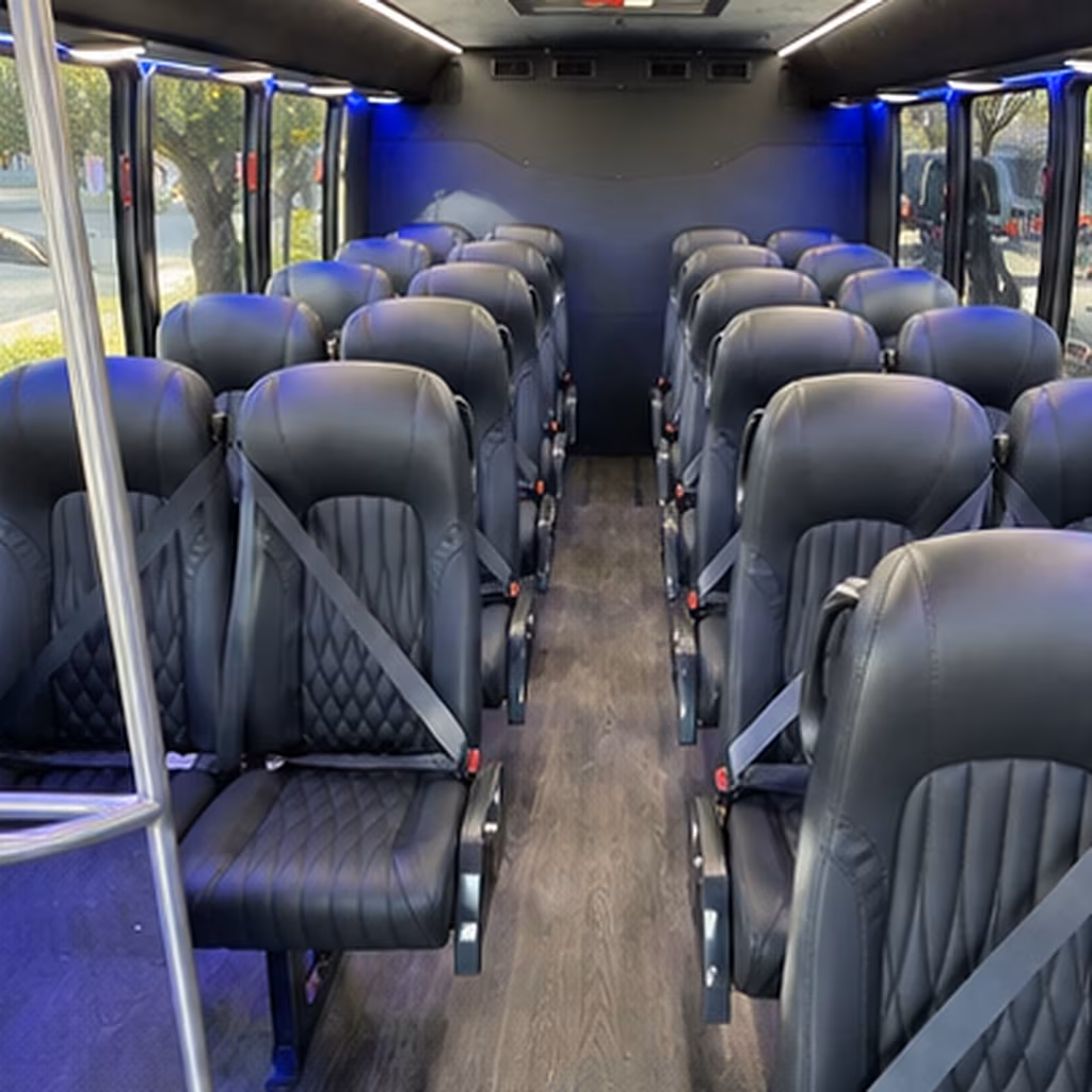 flagstaff 25 passenger minibus interior