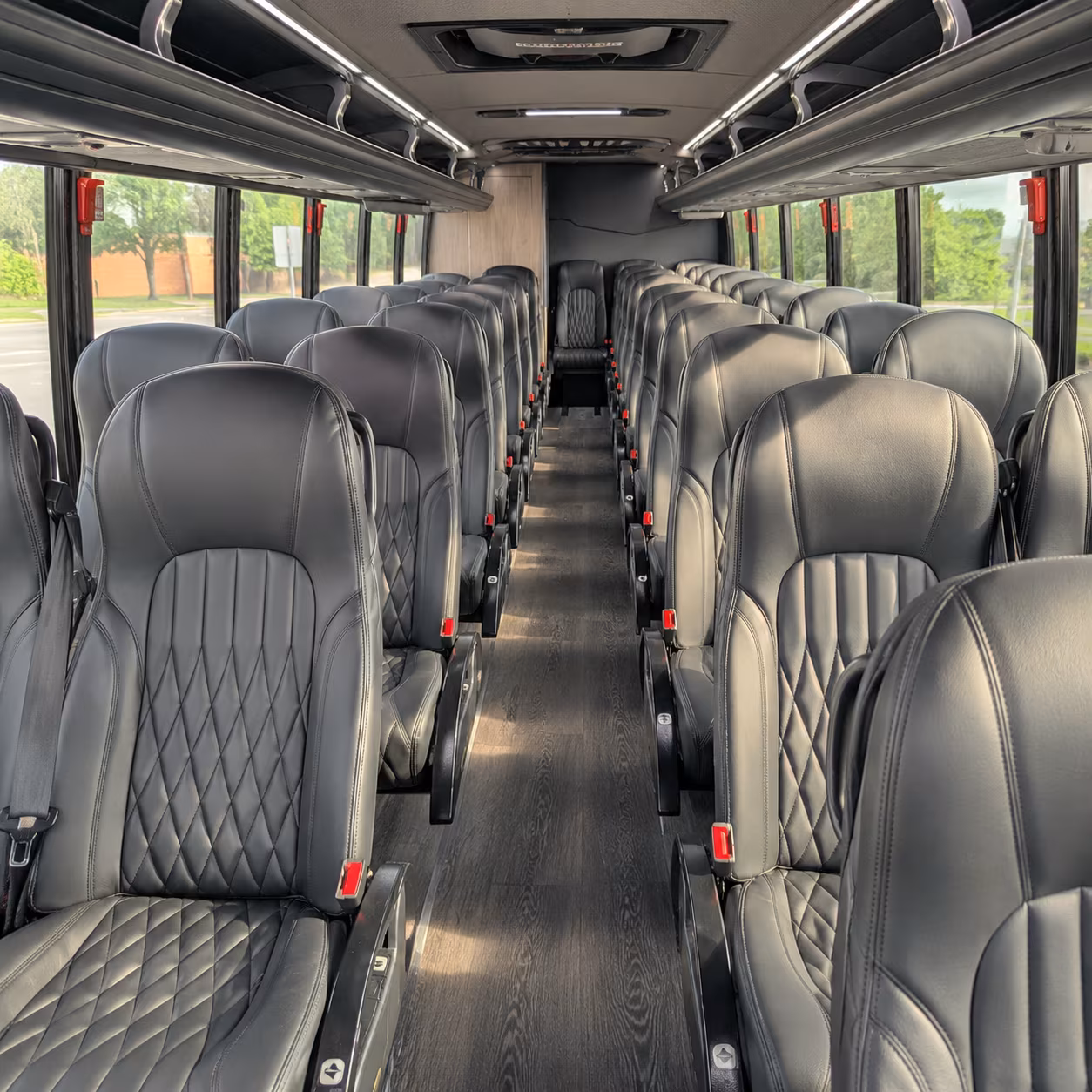 flagstaff 28 passenger minibus inside