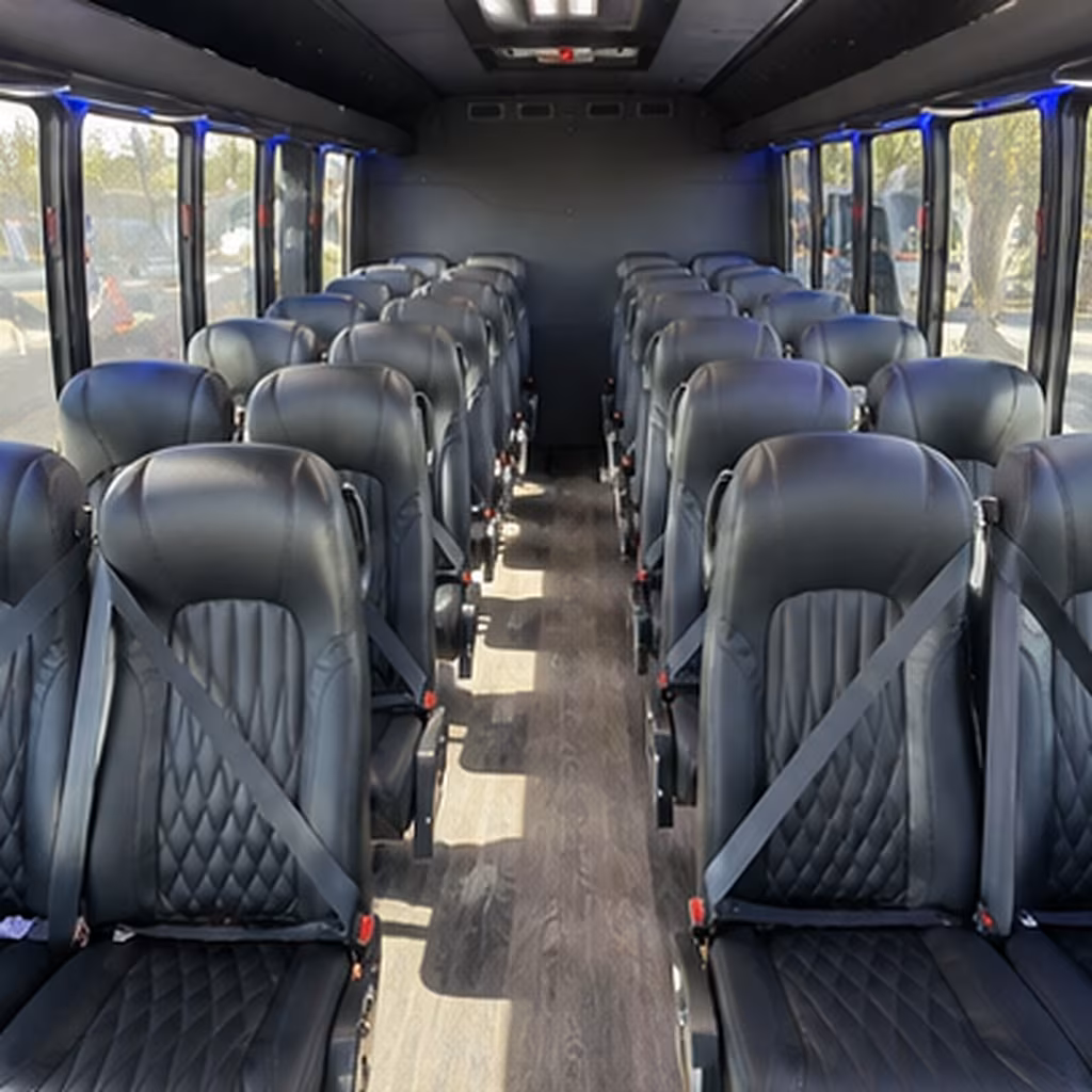 flagstaff 30 passenger minibus interior