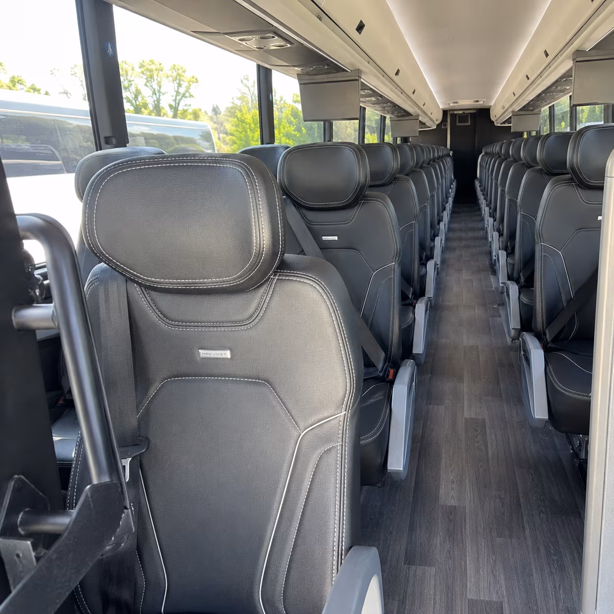 flagstaff 47 passenger charter bus interior